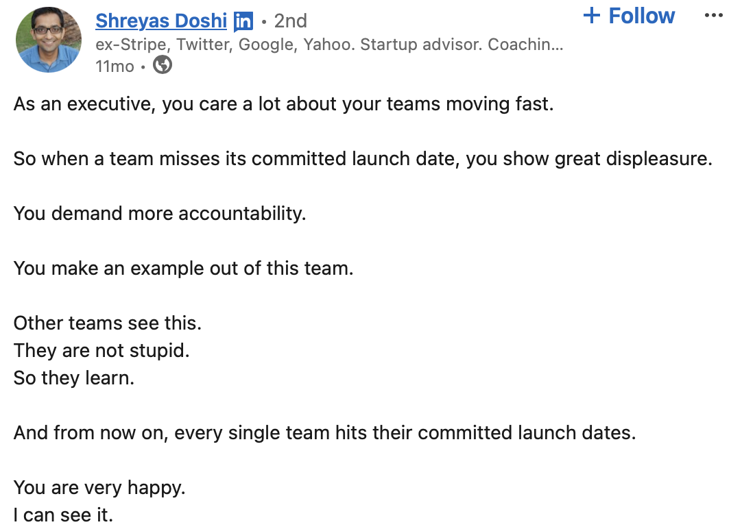 Why punishing missed deadlines makes your team slower
